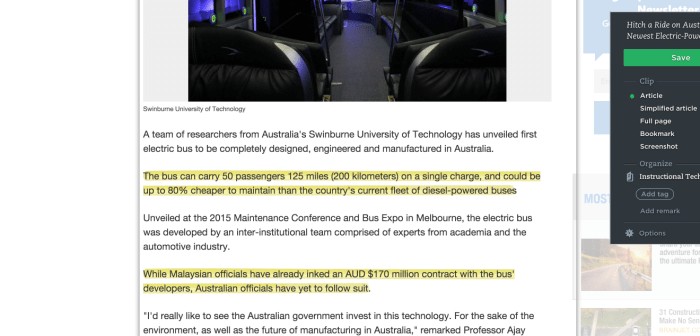 Evernote Web Clipper