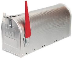 silver mailbox